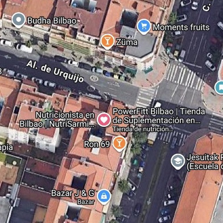 Mapa de ubicación de PowerFitt Bilbao, Alameda de Urquijo 69, Bilbao